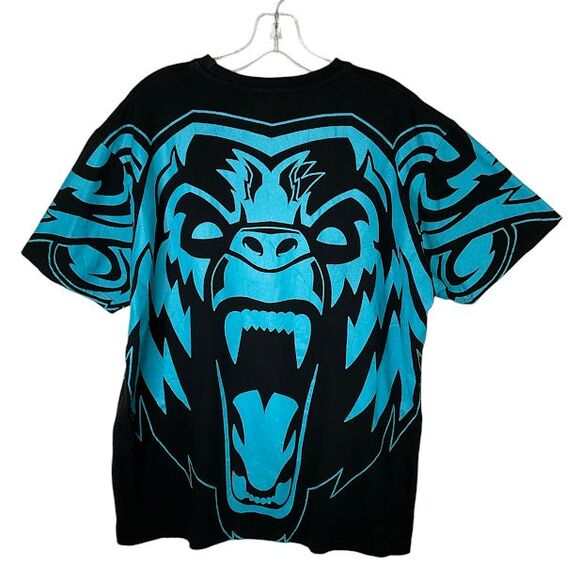 Imperious Graphic Size 2XL T-Shirt GORILLA Black With Teal Graphic - Picture 2 of 7